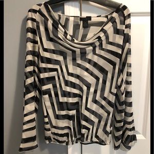 The Limited Sheer Cowl Neck Blouse